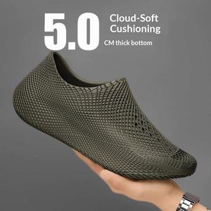 Chef's <b>Shoes</b> <b>Men</b> Summer Outdoor Waterproof Slip-Resistant Oil-Resistant Durable Breathable Kitchen <b>Work</b> Slip-On Safety <b>Shoes</b> - Product Image 4
