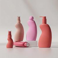Bouteilles et pots cosmétiques en PET avec design de taille pour shampoing, crème, sérum et brume faciale, rechargeables avec pompe, fabriqués en Chine