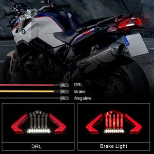 Luz trasera LED de alta potencia <span class=keywords><strong>para</strong></span> motocicleta Emark, luz trasera de freno trasero <span class=keywords><strong>para</strong></span> matrícula <span class=keywords><strong>para</strong></span> BMW F650GS F800 R1200GS Adventure 1200R - Product Image 2