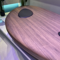 Table basse modulaire créative de style minimaliste italien pour le salon. Fabriqué en bois.