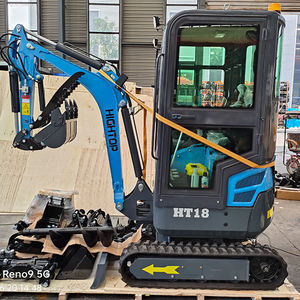 1800KG 1.8トン地球移動機ミニクローラーショベルゴム掘削機小型バガースイングブーム - Product Image 1