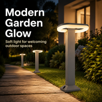 Lampe de Jardin LED Moderne 18W Personnalisée OEM/ODM, Éclairage Extérieur Étanche AC85-260V, Lampadaire de Jardin 40cm 60cm 80cm