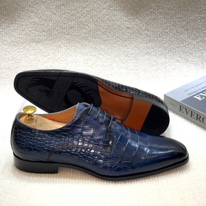 Maßgefertigte Handgemachte Luxus Echtleder Krokodilmuster Herren Formelle Schnürschuhe Hochzeit Festliche Oxford Formelle Schuhe - Product Image 3