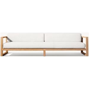 Canapé en teck, mobilier d'extérieur moderne de luxe, mobilier de jardin en teck pour projets hôteliers - Product Image 5