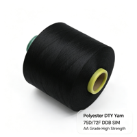 Fil de polyester DTY 75D 72F DDB SIM AA de qualité supérieure, haute résistance et uniformité pour le tricotage et le tissage