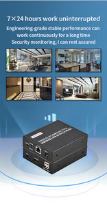 Extenseur <span class=keywords><strong>KVM</strong></span> HDMI sur IP FJGEAR FJ-HKV200, 200 m via CAT5e/6, 1080p 60 Hz avec boîtier métallique, parfait pour l'automatisation industrielle - Product Image 3