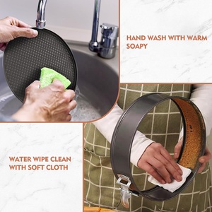Panci cetakan memanggang kue, 5 "6" 7 "8" 9 "10" 12 "dasar dapat dilepas bahan baja karbon bentuk pegas kustom - Product Image 5