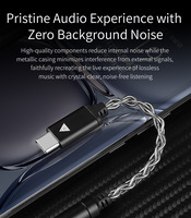 QKZ Adaptor Audio Tipe C Ke 3.5Mm HiFi DAC CX31993 Chip Kabel Audio Resolusi Tinggi Aksesori Telepon
