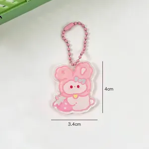 Tùy chỉnh logo bán buôn phim hoạt hình Acrylic keychain sáng tạo cá nhân logo Acrylic Keychain