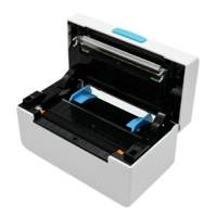 Printer Label pengiriman tanpa tinta kompatibel dengan ESC/POS termal 4 inci 108mm ukuran kertas maksimal untuk mencetak kode batang stok tersedia