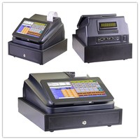 Système de point de vente tactile tout-en-un de 10.1 pouces/terminal de point de vente compact/caisses enregistreuses avec caisse, affichage client, imprimante