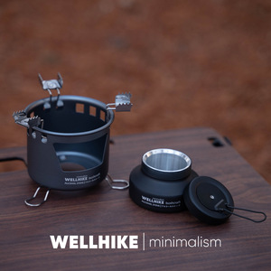 WELLHIKE Tragbarer Mini-Alkoholofen für Outdoor - Picknick-Grill und Wassererhitzer - Product Image 4