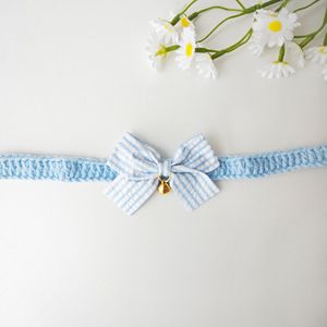 Baberos tejidos para mascotas, baberos para gatos y perros, pajaritas, accesorios bonitos para perros pequeños, ragdolls, ositos de peluche azules y blancos - Product Image 3