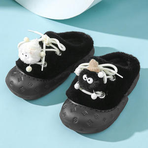 Pantofole Invernali con Suola Spessa, Carine e Alla Moda, con Pon Pon, Calde in Cotone e <span class=keywords><strong>Pelliccia</strong></span> per Ragazze - Product Image 2