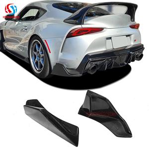 Honghang para <span class=keywords><strong>Toyota</strong></span> <span class=keywords><strong>Supra</strong></span> A90 <span class=keywords><strong>MK5</strong></span> GR Coupe, Alerones Traseros de Fibra de Carbono, Divisores de Parachoques, Aletas de Esquina - Product Image 1