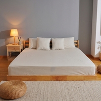 Drap de lit de mise à la terre lavable en coton biologique avec 5% de fibres d'argent, tissu conducteur pour usage domestique quotidien