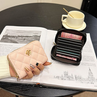 Dompet Pendek Camellia Mewah Wanita Elegan Dompet Kulit PU Portabel Tempat Kartu Uang Dompet Koin Billetera De Disenador