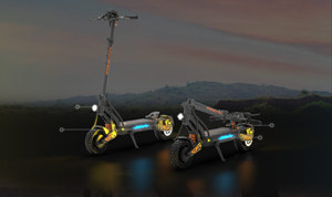 Trottinette Électrique 2025 à Deux Roues avec Amortissement Hydraulique Professionnel, Moteur 200W, Batterie Lithium Améliorée 20.8AH - Product Image 4