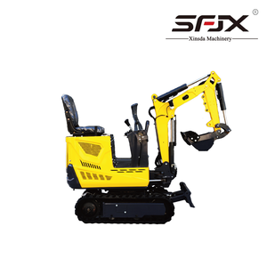 Mini-excavatrice jaune avec bras hydraulique et système de chenilles - Product Image 3
