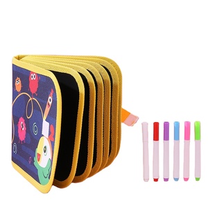 Papan gambar grafiti anak-anak menulis papan putih portabel bayi dua sisi papan tulis kecil dapat dihapus buku gambar grafiti - Product Image 1