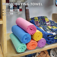 Offre Spéciale serviette de séchage magique en cuir de chamois synthétique PVA Super absorbant pour le nettoyage rapide de la voiture chiffon Shammy efficace