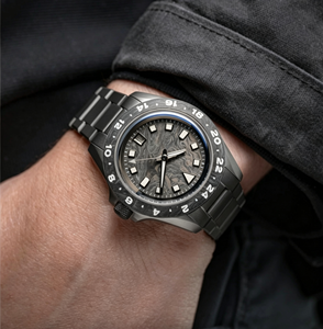 Orologi Automatici GMT da Uomo 40MM con Movimento Miyota 9075, Ghiera Fissa in Fibra di Carbonio Forgiata, 24 Ore, Completamente Luminosi - Product Image 6