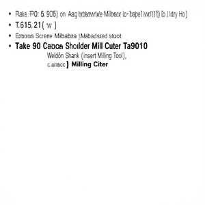 Ttake 90 Degree Shoulder Milling Cutter Ta9010 Weldon Shank Insert Milling Tool - Product Image 2