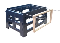 Fournitures d'apiculture Stand de ruche d'abeille avec support de cadre Support de ruche noir pour support de ruche d'abeille