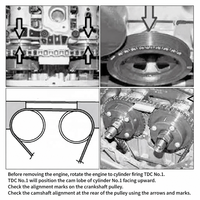 Kit d'outils de calage moteur professionnel pour Mercedes-Benz M271 C200 C180 E260, démontage de la chaîne de distribution et du coussinet de distribution