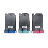 Boîtier de cassette modulaire Splice LC Pigtail 12F, boîtier de raccordement LC Nap UPC SM OM3 OM4, module d'équipement optique à fibre IDC, cassette MPO