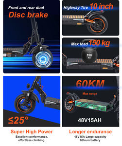 ขายตรงจากโรงงาน สกู๊ตเตอร์ไฟฟ้า T4pro จอ LED เบรกดิสก์ สกู๊ตเตอร์ไฟฟ้าออฟโรดจากจีน - Product Image 3