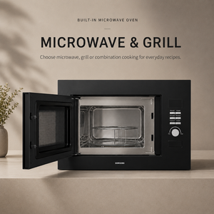 Horno Microondas Empotrado <span class=keywords><strong>SAMSUNG</strong></span> de 20L, Negro, con Panel de Operación Multifuncional, Temporizador Digital LCD Mecánico - Product Image 6