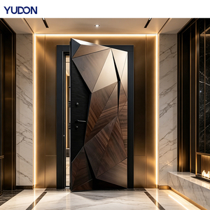 <span class=keywords><strong>Porta</strong></span> d'Ingresso Pivotante YUDON, Porte d'Ingresso in Alluminio di Grande Formato, Design Moderno Blu Opaco, Puertas De Entrada Principal - Product Image 3