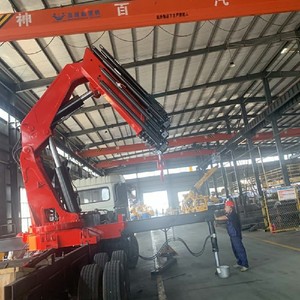 รถเครนติดรถบรรทุกแบบ Knuckle Boom ขนาด 18 ตัน พร้อมขาตั้งด้านหลัง ราคาโรงงาน ขาย - Product Image 6