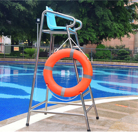 Chaises de sauveteur en acier inoxydable pour piscine, équipement de sauveteur super sûr, 188x90x88cm, modèle YD-005