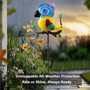 ไฟ LED 360หมุนได้พร้อมเอฟเฟกต์กะพริบเหมือนจริงจำลองนกแก้วสวนพลังงานแสงอาทิตย์ขนาดเล็กดีไซน์ใหม่ได้รับการจดสิทธิบัตร - Product Image 5