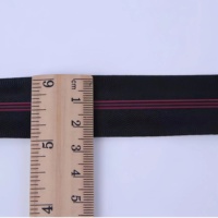 3 #   5 #   Fermeture éclair en nylon à rayures de couleur personnalisée, fermeture éclair à tirette ronde pour vêtements, sacs à dos, accessoires de tente