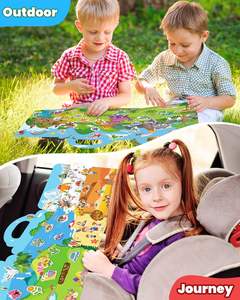 Fabbrica Custom Montessori giocattoli educativi libro adesivo riutilizzabile libro per bambini 2-4 anni attività artigianali giocattoli da viaggio - Product Image 2