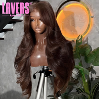 Perruque frontale HD 13x4 Body Wave pour femmes, pré-épilée avec cheveux de bébé, densité 250%, en cheveux humains véritables, sans colle