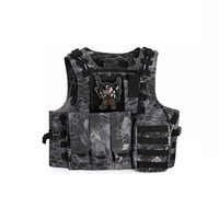 Patch tactique Little Bear Armband écologique auto-agrippant pour broderie sur tissu sergé, motif Shark Warrior, pour gilet de moral, en stock