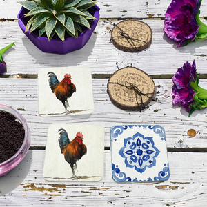Sous-verres en bois personnalisés pour tasses à thé turques, sous-verres vierges en MDF et liège pour sublimation, absorbants pour boissons - Product Image 3