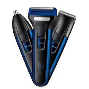 Haarschneider wiederaufladbar schnurlos 3 in 1 Multifunktions-Elektro-Haarschneider professionelle Haarschneidemaschine für Männer