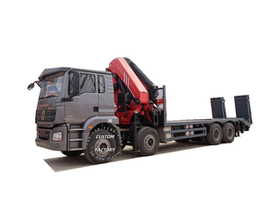 Venta de Fábrica: Camión Grúa Shacman Howo 8*4 Más Vendido, Grúa Hidráulica de Brazo Recto de 20 Toneladas, Motor y Caja de Cambios de Alta Capacidad - Product Image 2