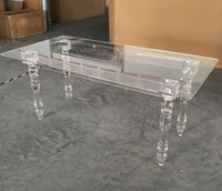 Ensemble de table en acrylique pour présentation de gâteaux et de collations, décorations de mariage, classique et moderne avec boîte d'emballage