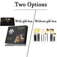 Ensemble de couverts de cuisine occidentale, argenterie, couverts en acier inoxydable, service de couverts pour 6 personnes