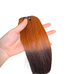 ผมต่อแบบบ๊อบสั้น สีน้ำตาลออมเบร เกรด 10A ผมแท้แบบเรมี่ ขายส่งจากโรงงานโดยตรง - Product Image 1