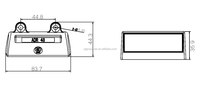 Vente chaude 10-30V Rectangle Caravane Coach RV LED Plaque D'immatriculation Lumière LED Camion Lumières Remorque Lumières