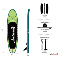 ISUP gonflable SUP gonflable 300X75X10 cm pagaie en aluminium Stand up Paddle Board Surfboard Aqua Set Pump Set
