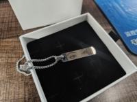 Kalung Liontin Mata Baja Tahan Karat Buatan Tangan Tahan Air Hipoalergenik Anti Kusam Hadiah Bermakna untuknya Rantai 60cm