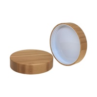 Tapa de bote de bambú para crema, tapón de botella de bambú de 89mm, 89/400